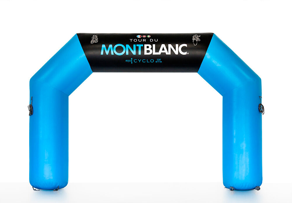 Kup nadmuchiwane reklamowy montblanc na zamówienie na imprezy sportowe w JB Dmuchańce Polska; specjalista od nadmuchiwanych spersonalizowany łuk, takich jak łuk montblanc